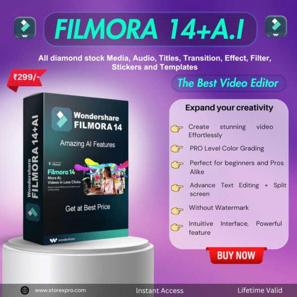 Filmora 14+ A.I. - The Best Video Editor